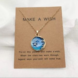 🎉 New Star & Ocean Make a Wish Necklace & Card